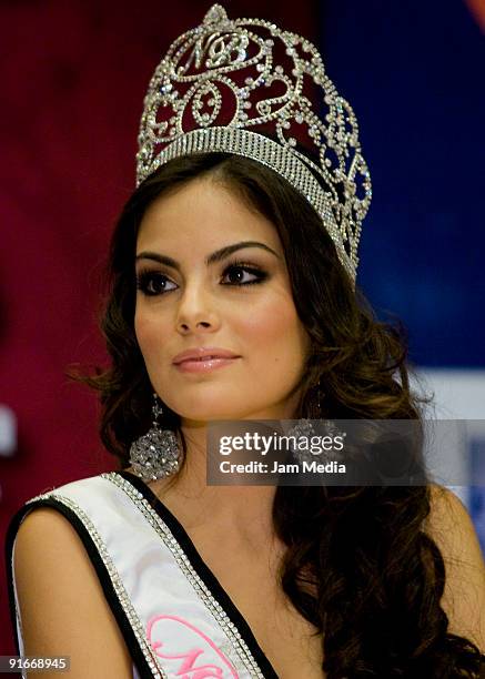 Jimena Navarrete during the contest 'The Beauty of Jalisco for the World' at the Manufacturers Club on October 9, 2009 in Guadalajara, Mexico.