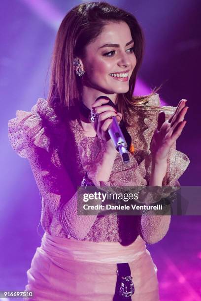 Annalisa attends the closing night of the 68. Sanremo Music Festival on February 10, 2018 in Sanremo, Italy.