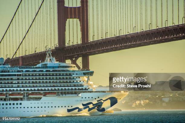 grand princess outbound - grand princess cruise stock pictures, royalty-free photos & images
