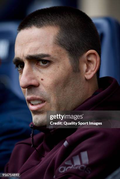 Bruno Soriano of Villarreal looks on prior the La Liga match between Villarreal and Deportivo Alaves at Estadio de la Ceramica on February 10, 2018...