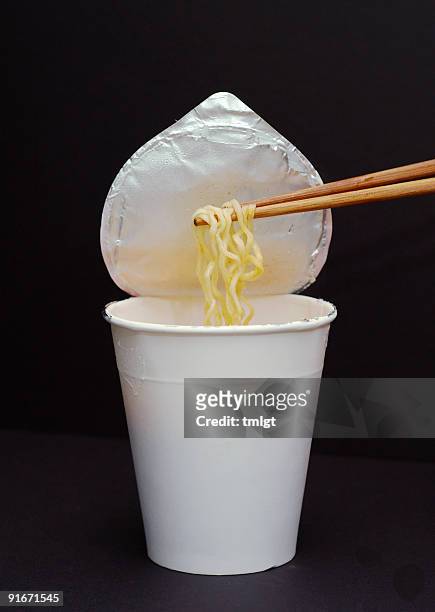 noodles in the chopsticks - noodle stock pictures, royalty-free photos & images