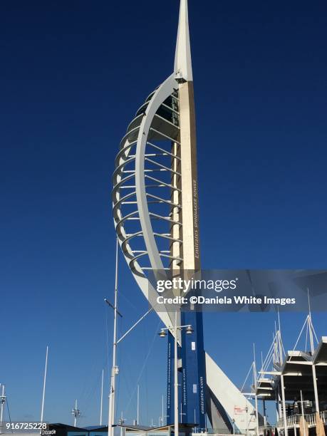 portsmouth spinnaker - spinnaker tower stock pictures, royalty-free photos & images