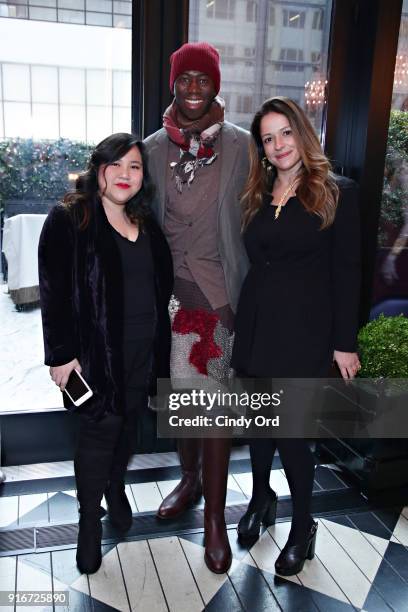 Designer Jasmine Chong, J. Alexander and GBGH Jewelry Designer Jackie Barbosa attend the Jasmine Chong x GBGH Fall 2018 New York Fashion Week...