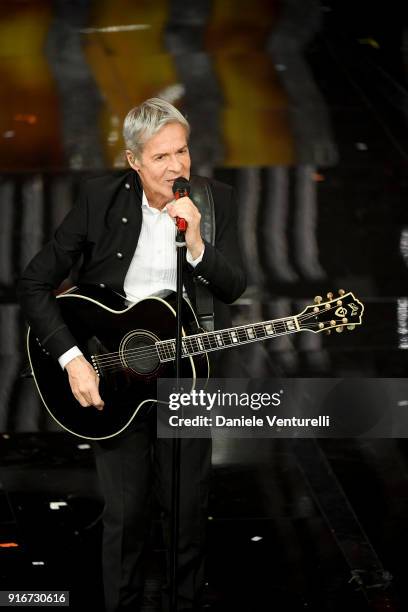 Claudio Baglioni attends the closing night of the 68. Sanremo Music Festival on February 10, 2018 in Sanremo, Italy.