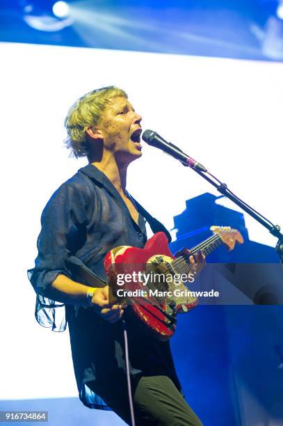 Nick Allbrook from Pond performs at St Jerome's Laneway Festival on February 10, 2018 in Brisbane, Australia.