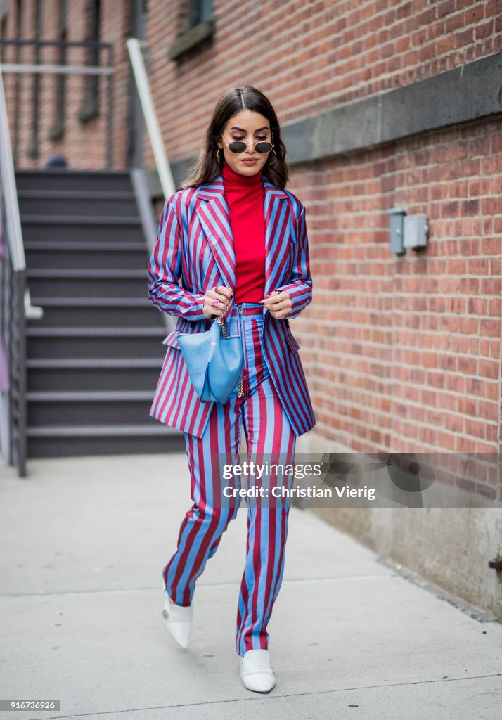 Street Style - New York Fashion Week February 2018 - Day 3