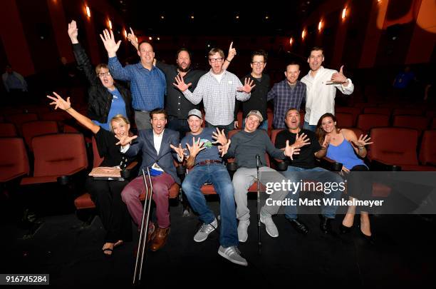 Front row: Shawna Korgan, Grant Korgan, Geoff Callan, Roy Tuscany, Jeffrey Allard and Lisa Bernard. Back Row Randi Norman, David Schneider, Todd...