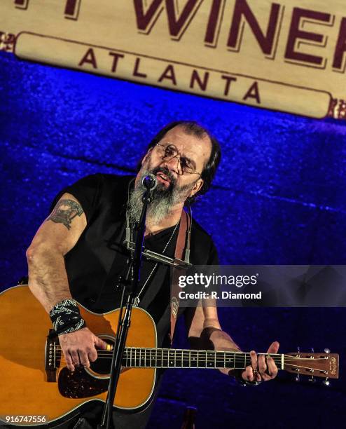 Steve Earle performs during his Annual Winter Residency at City Winery on February 9, 2018 in Atlanta, Georgia.