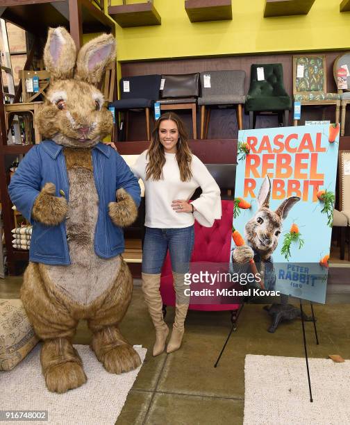 Jana Kramer and Peter Rabbit attend Cost Plus World Market Hosts In Store Book Reading By Actress And Country Music Singer Jana Kramer at Cost Plus...