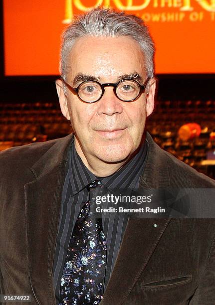 Academy Award-winning composer Howard Shore attends "The Lord Of The Rings: The Fellowship Of The Ring" concert at Radio City Music Hall on October...