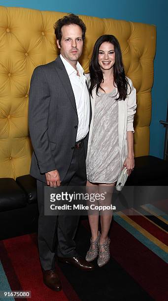 Director James Mottern and actress Michelle Monaghan attend the "Trucker" screening and Q&A at on October 9, 2009 in New York City.
