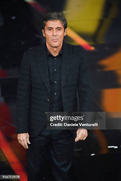 Luca Barbarossa attends the closing night of the 68. Sanremo Music Festival on February 10, 2018 in Sanremo, Italy.