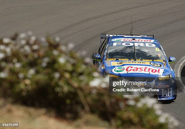 Mark Winterbottom drives the Ford Performance Racing Ford during pratice for the Bathurst 1000, which is round 10 of the V8 Supercars Championship...