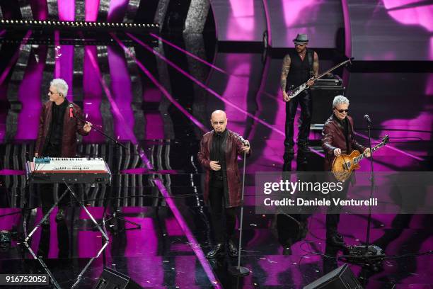 Decibel attend the closing night of the 68. Sanremo Music Festival on February 10, 2018 in Sanremo, Italy.