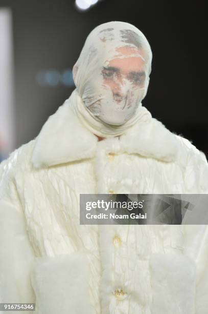 Model walks the runway for Ka Wa Key at Asia Fashion Collection during New York Fashion Week: The Shows Gallery II at Spring Studios on February 10,...