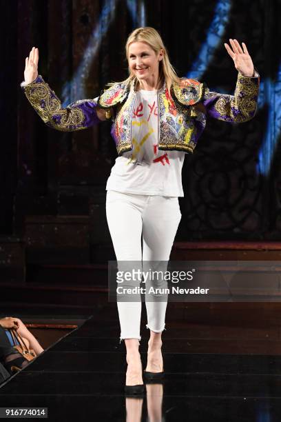 Actor Kelly Rutherford walks the runway during the Domingo Zapata presentation at New York Fashion Week Powered by Art Hearts Fashion NYFW at The...