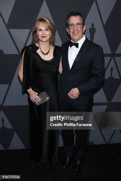 Alexandra Yates Knox and President of Dreamworks Animation Christopher DeFaria attend the Academy of Motion Picture Arts and Sciences' Scientific and...