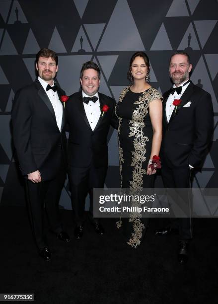 Jeff White, Mike Jutan, Rachel Rose, and Jason Smith attend the Academy of Motion Picture Arts and Sciences' Scientific and Technical Awards Ceremony...