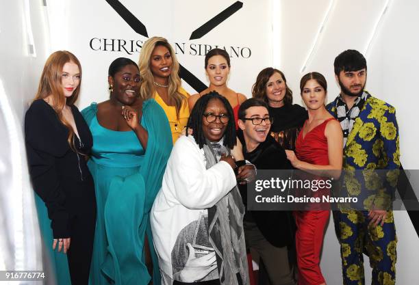 Larsen Thompson, Danielle Brooks, Laverne Cox, Ashley Grahma, Molly Shannon, Selma Blair, Brad Walsh, designer Christian Siriano and Whoopi Goldberg...