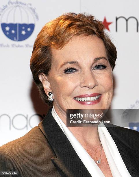 Julie Andrews promotes "Julie Andrews' Collection of Poems, Songs and Lullabies" at Macy's Herald Square on October 8, 2009 in New York City.