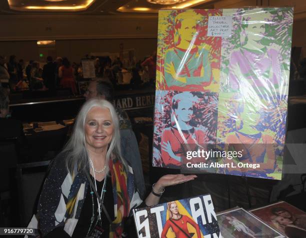 Actress Celeste Yarnall attends The Hollywood Show held at Westin LAX Hotel on February 10, 2018 in Los Angeles, California.