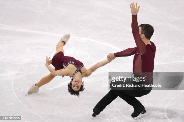 Meagan Duhamel and Eric Radford of Canada compete in the Figure Skating Team Event  Pairs Free Skating on day two of the PyeongChang 2018 Winter...