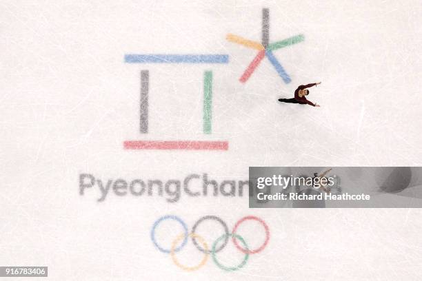 Meagan Duhamel and Eric Radford of Canada compete in the Figure Skating Team Event  Pairs Free Skating on day two of the PyeongChang 2018 Winter...