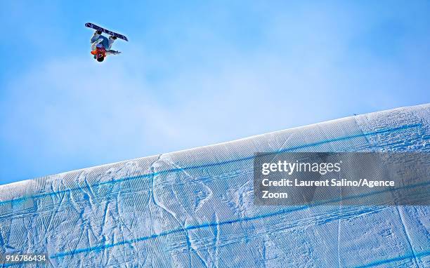 Redmond Gerard wins the gold medal during the Snowboarding Men's Slopestyle Finals at Pheonix Snow Park on February 11, 2018 in Pyeongchang-gun,...