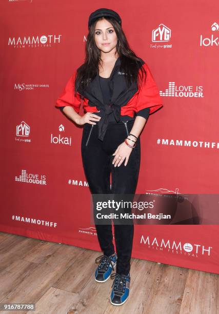 Cassandra Scerbo arrives at The Inaugural Mammoth Film Festival on February 10, 2018 in Mammoth Lakes, California.