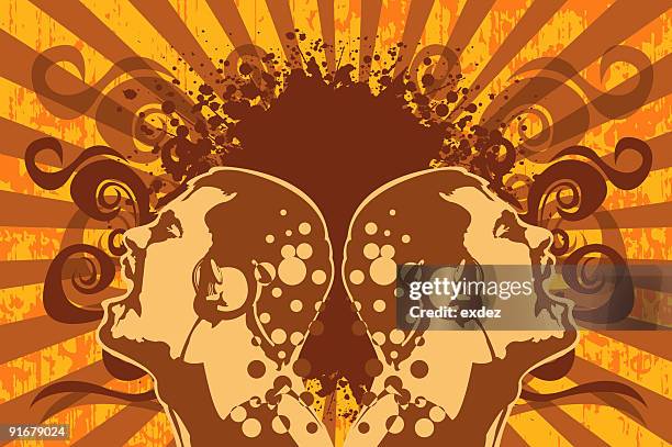 listening rock music - old ipod stock illustrations