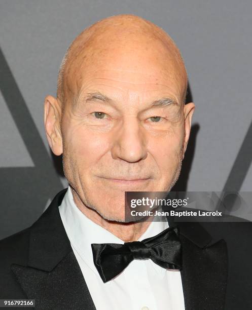 Patrick Stewart attends the Academy of Motion Picture Arts and Sciences' Scientific and Technical Awards Ceremony on February 10, 2018 in Los...