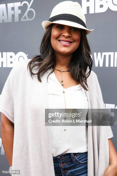 Professional Boxer Laila Ali attends "Lalo's House" Red Carpet & Screening at Cinemark Baldwin Hills Crenshaw Plaza 15 on February 10, 2018 in Los...