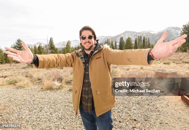 Tanner Beard poses for portrait giveback for The Artists Project at The Inaugural Mammoth Film Festival on February 10, 2018 in Mammoth Lakes,...