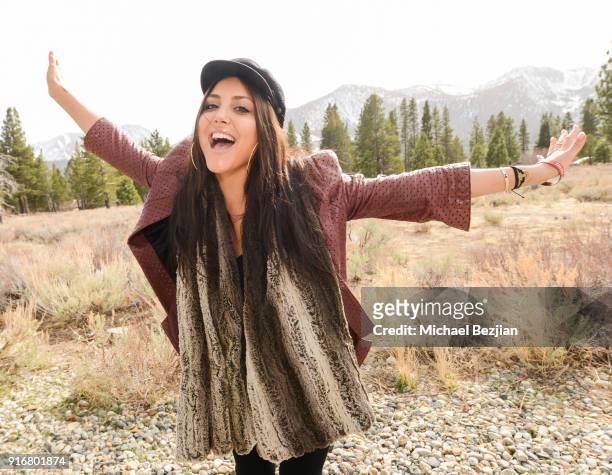 Cassandra Scerbo poses for portrait giveback for The Artists Project at The Inaugural Mammoth Film Festival on February 10, 2018 in Mammoth Lakes,...