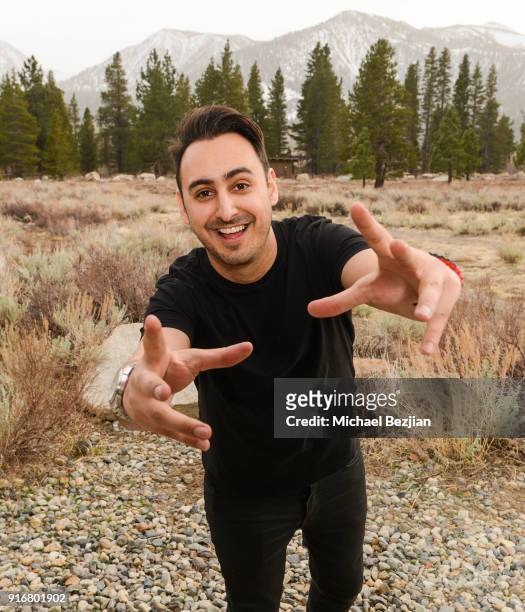 Tomik Mansoori poses for portrait giveback for The Artists Project at The Inaugural Mammoth Film Festival on February 10, 2018 in Mammoth Lakes,...