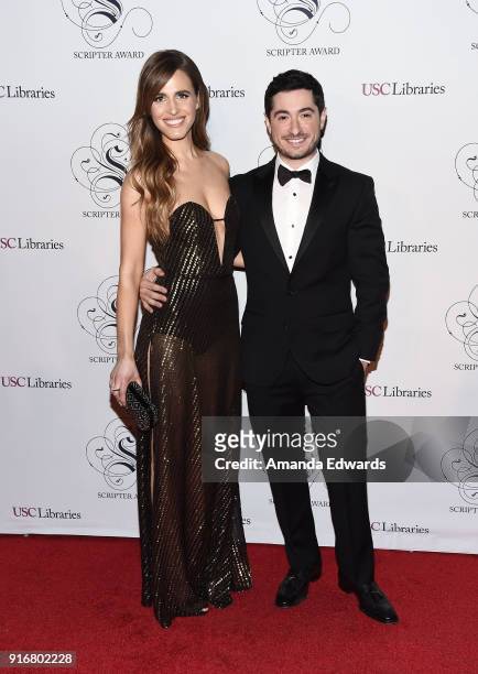 Actress Alexandra Siegel and screenwriter Jason Fuchs arrive at the USC Libraries 30th Annual Scripter Awards at the Edward L. Doheny Jr. Memorial...