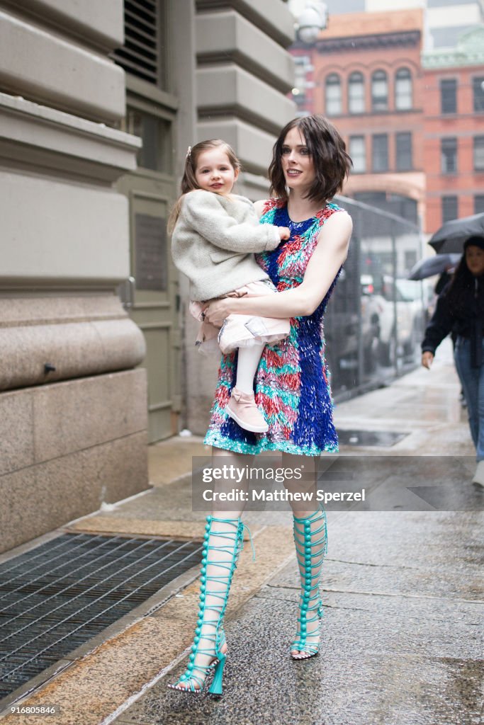 Street Style - New York Fashion Week February 2018 - Day 3