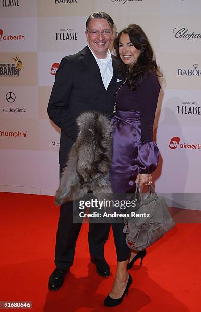 Anna von Griesheim and Andreas Marx arrive for the 'Tribute To Bambi 2009' at The Station on October 9, 2009 in Berlin, Germany.