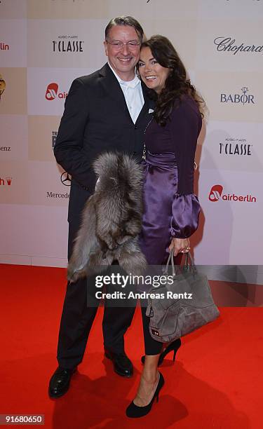 Anna von Griesheim and Andreas Marx arrive for the 'Tribute To Bambi 2009' at The Station on October 9, 2009 in Berlin, Germany.