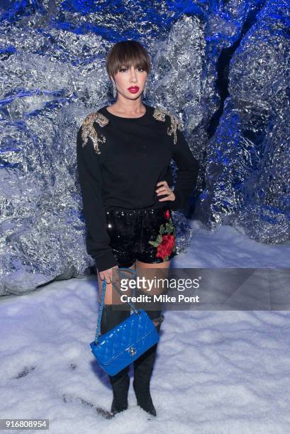 Jackie Cruz attends the Philipp Plein fashion show during New York Fashion Week: The Shows on February 10, 2018 in New York City.
