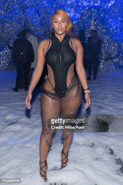 Nya Lee attends the Philipp Plein fashion show during New York Fashion Week: The Shows on February 10, 2018 in New York City.