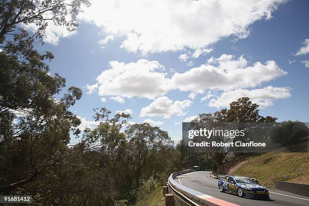 Shane Van Gisbergen drives the Stone Brothers Racing Ford during pratice for the Bathurst 1000, which is round 10 of the V8 Supercars Championship...
