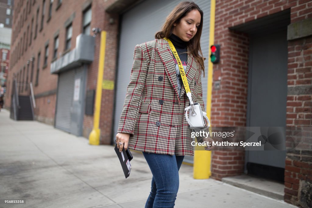 Street Style - New York Fashion Week February 2018 - Day 3