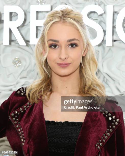 Reality TV Personality Sarah Reasons attends the Gretchen Christine x Impressions Vanity PopUpParty on February 10, 2018 in Los Angeles, California.