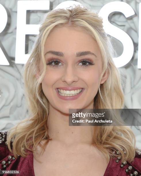 Reality TV Personality Sarah Reasons attends the Gretchen Christine x Impressions Vanity PopUpParty on February 10, 2018 in Los Angeles, California.