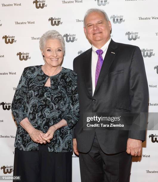 Actress Lee Meriwether and Hollywood Chamber of Commerce Chair of the Board Jeff Zarrinnam attend the 'Love Letters To Lee Meriwether' premiere at...