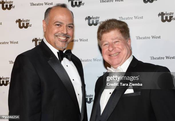 Magicians George Tovar and Charlie Mount attend the 'Love Letters To Lee Meriwether' premiere at Theatre West on February 10, 2018 in Los Angeles,...
