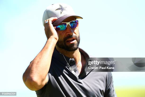 James Nitties of Australia looks on in the final match against Kiradech Aphibarnrat of Thailand during day four of the World Super 6 at Lake...