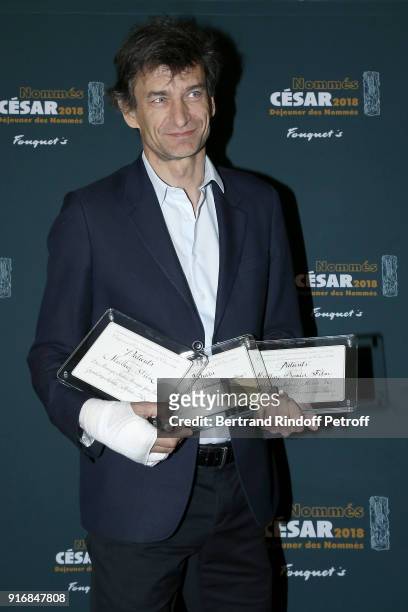 Nicolas Altmayer, recieved three nominations for for the films 'Patients' and 'Sahara' during the Cesar 2018 - Nominee Luncheon at Le Fouquet's on...