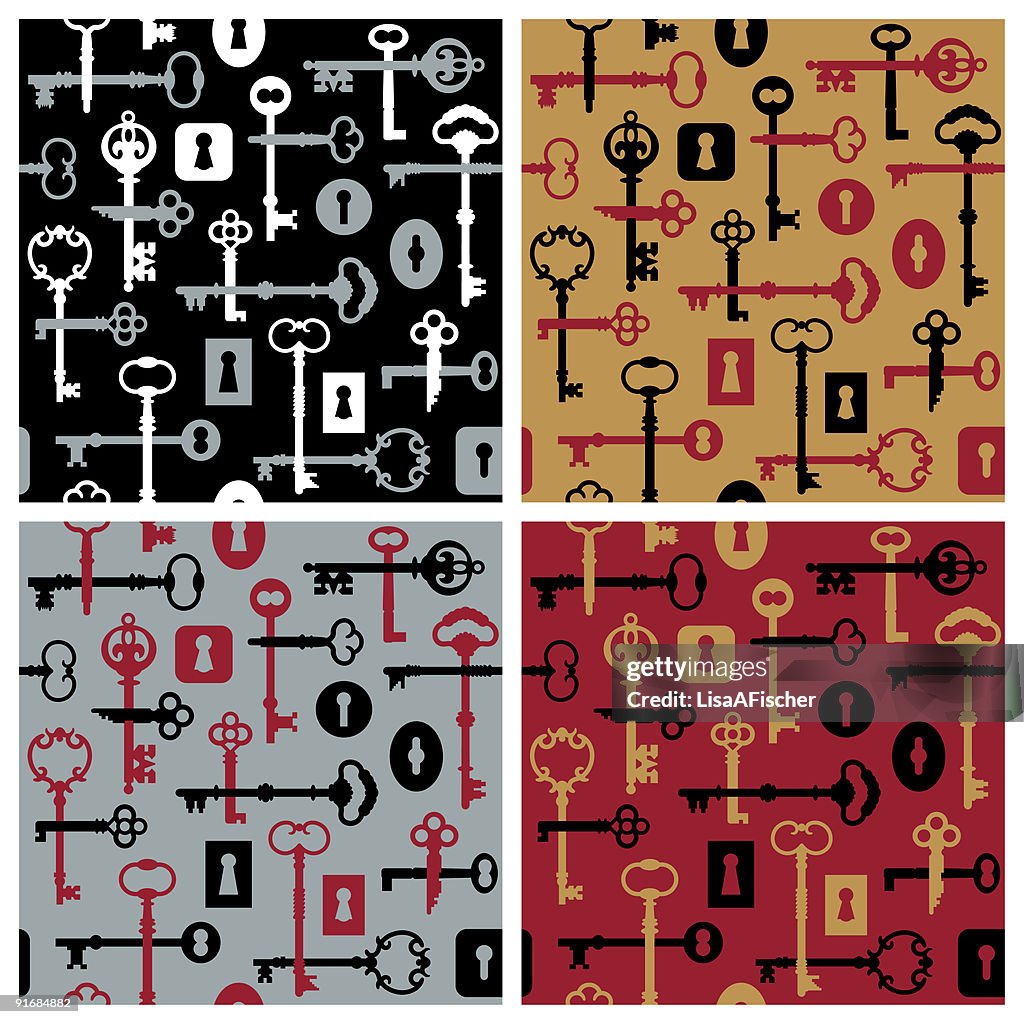 Skeleton Keylock Pattern High-Res Vector Graphic - Getty Images